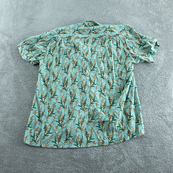 Ken Ltd Tropical Floral Button-Up Shirt L Rayon Lightweight Mens 2978 - Picture 2 of 7